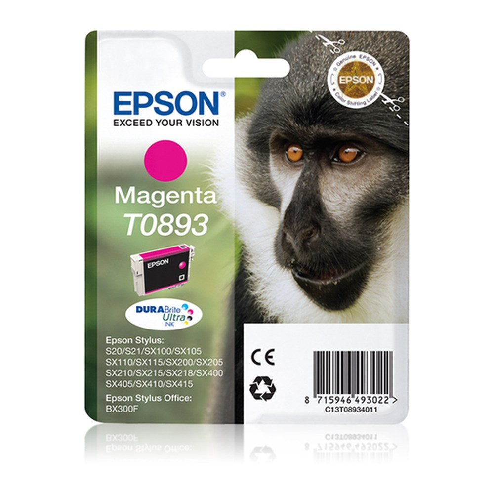 Cartouche d'origine Epson C13T08934021 / T0893 - magenta