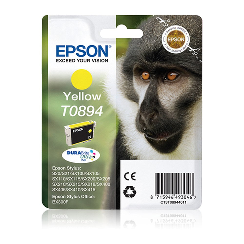 Cartouche d'origine Epson C13T08944021 / T0894 - jaune