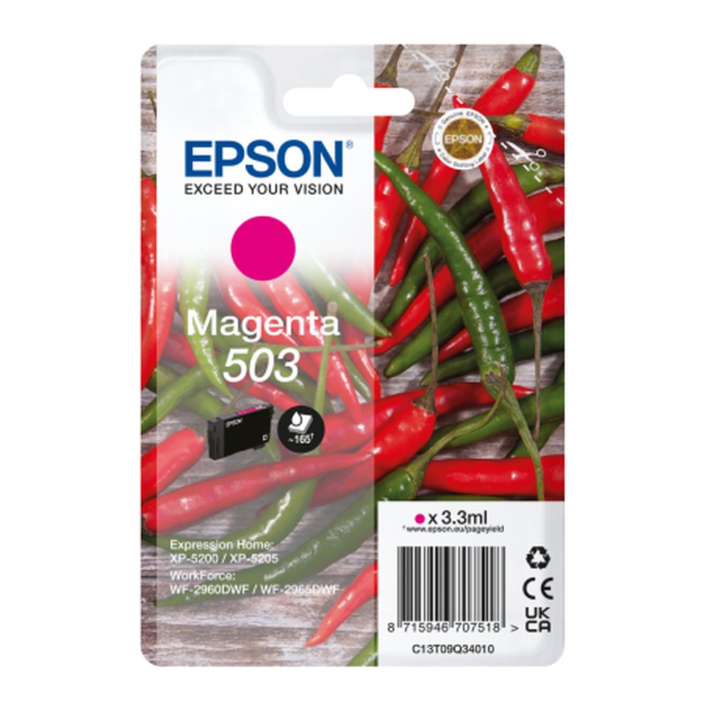 Cartouche d'origine Epson C13T09Q34020 / 503 - magenta