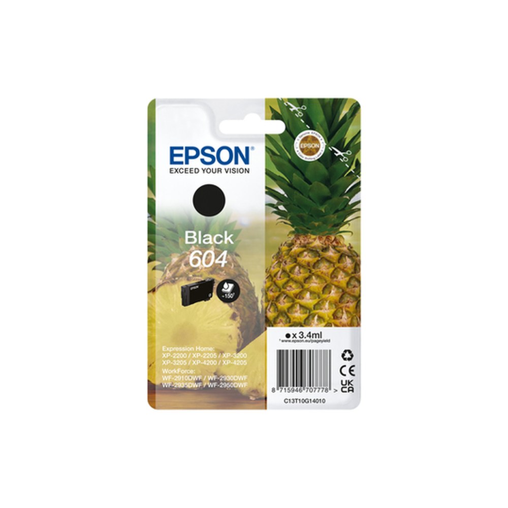 Cartouche d'origine Epson C13T10G14010 / 604 - noire