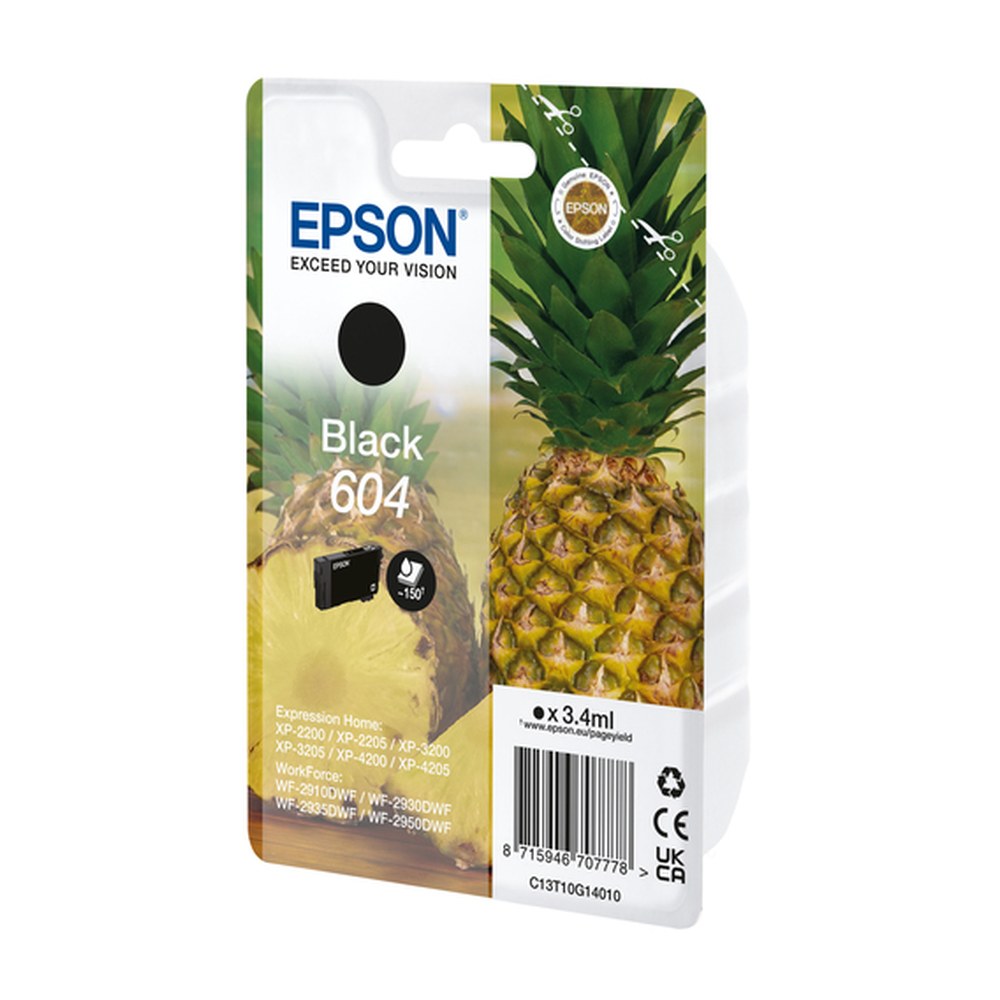 Cartouche d'origine Epson C13T10G14020 / 604 - noire