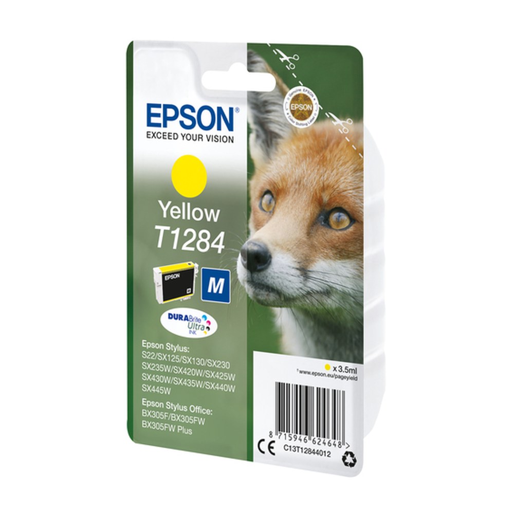 Cartouche d'origine Epson C13T12844022 / T1284 - jaune