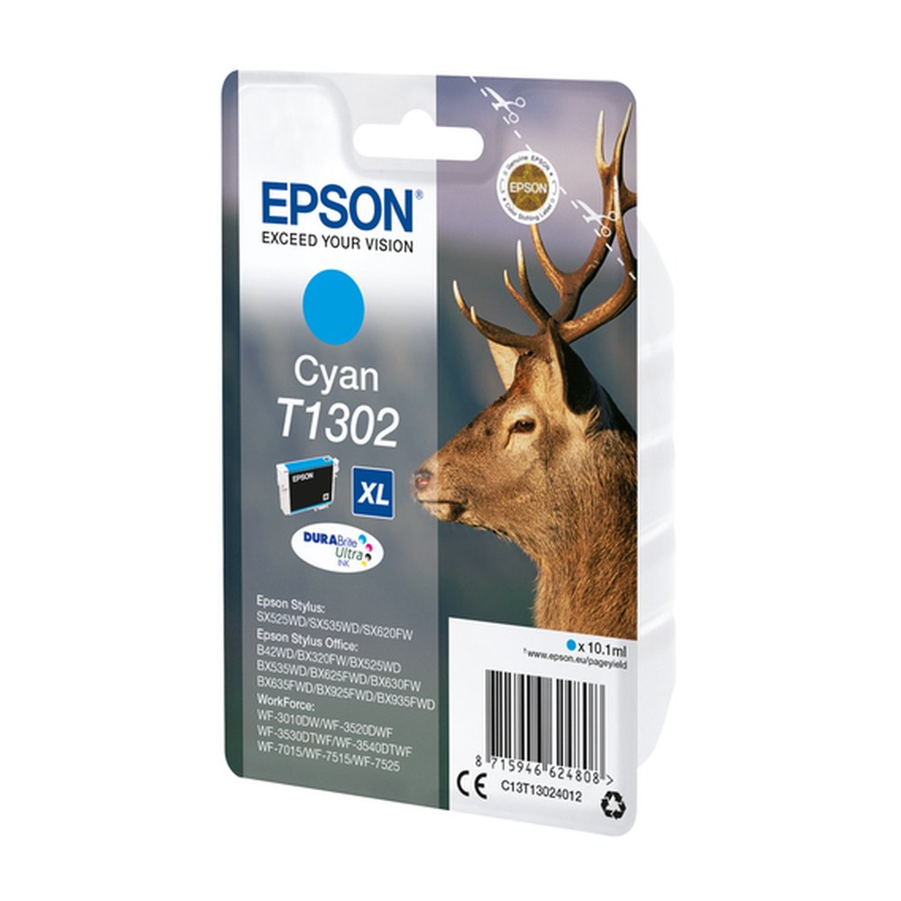 Cartouche d'origine Epson C13T13024022 / T1302 - cyan