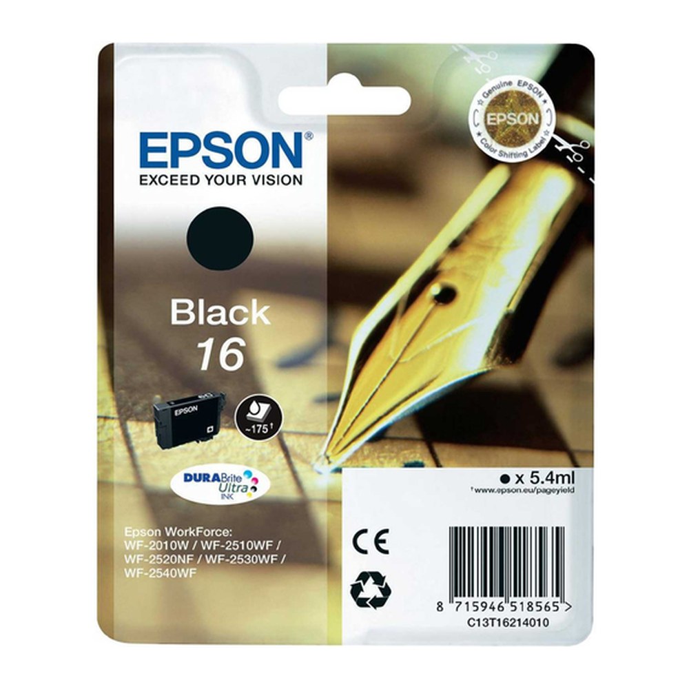 Cartouche d'origine Epson C13T16214010 / 16 - noire