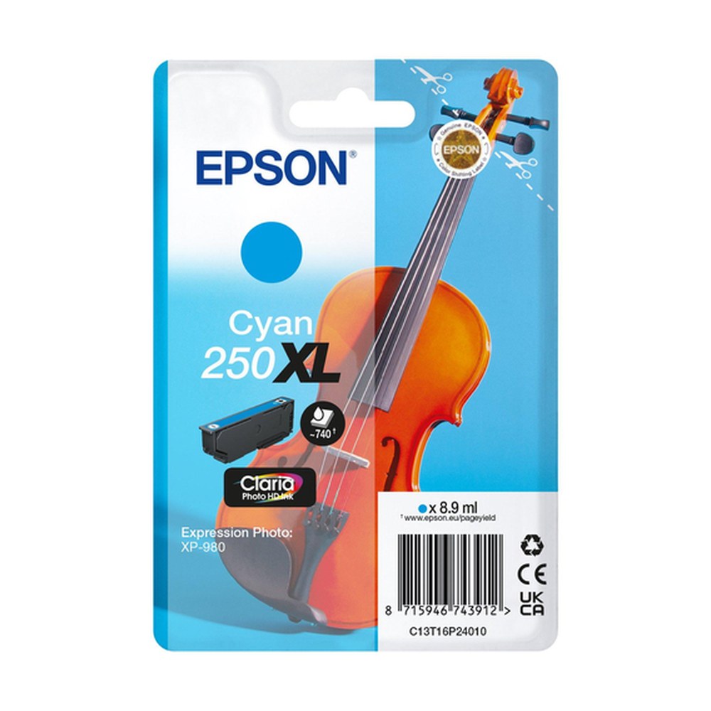 Cartouche d'origine Epson C13T16P24010 / 250XL - cyan