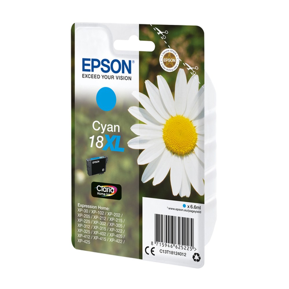 Cartouche d'origine Epson C13T18124022 / 18XL - cyan