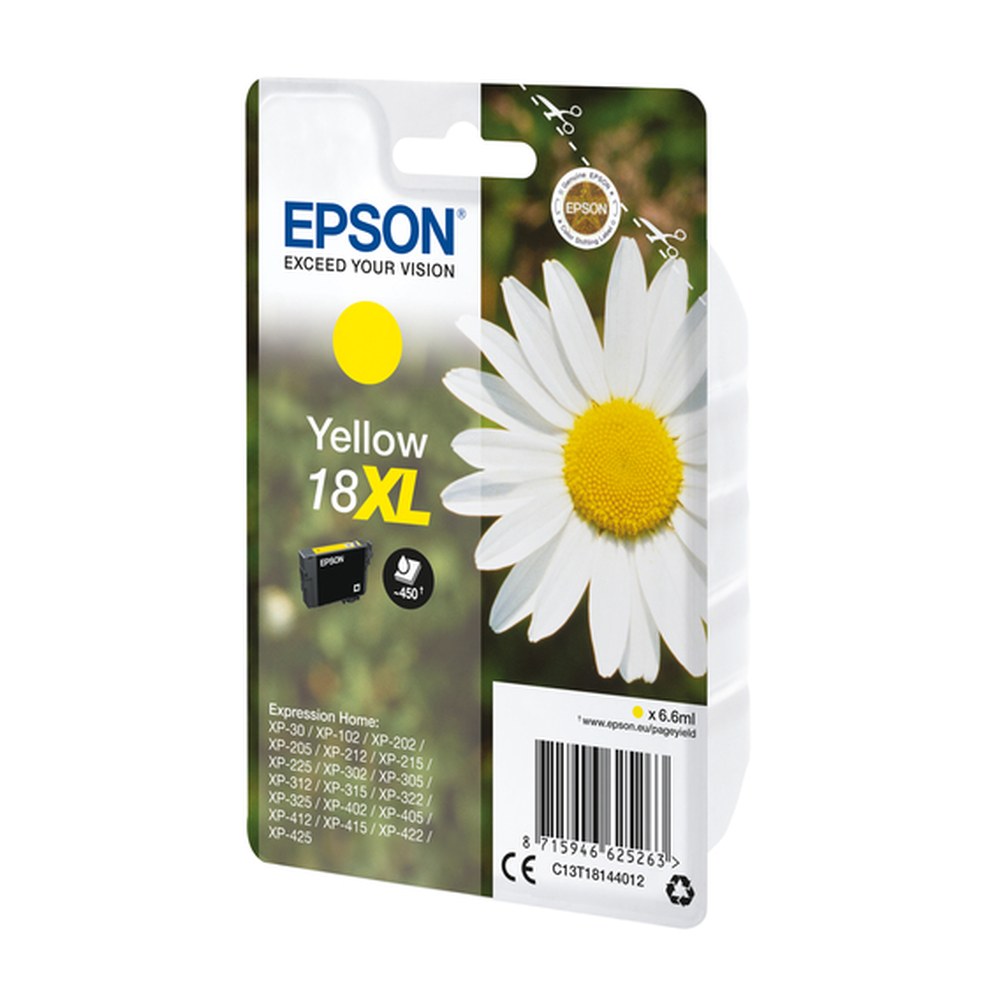 Cartouche d'origine Epson C13T18144022 / 18XL - jaune