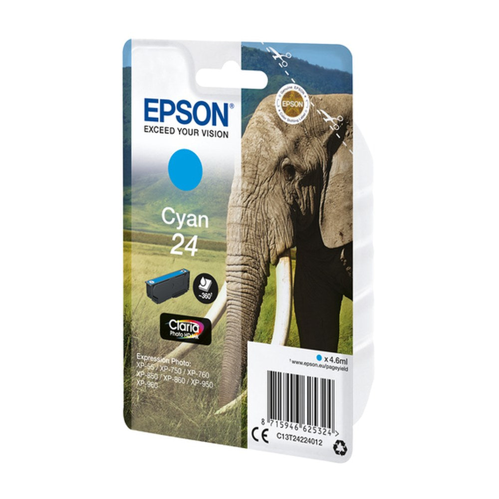 Cartouche d'origine Epson C13T24224022 / 24 - cyan