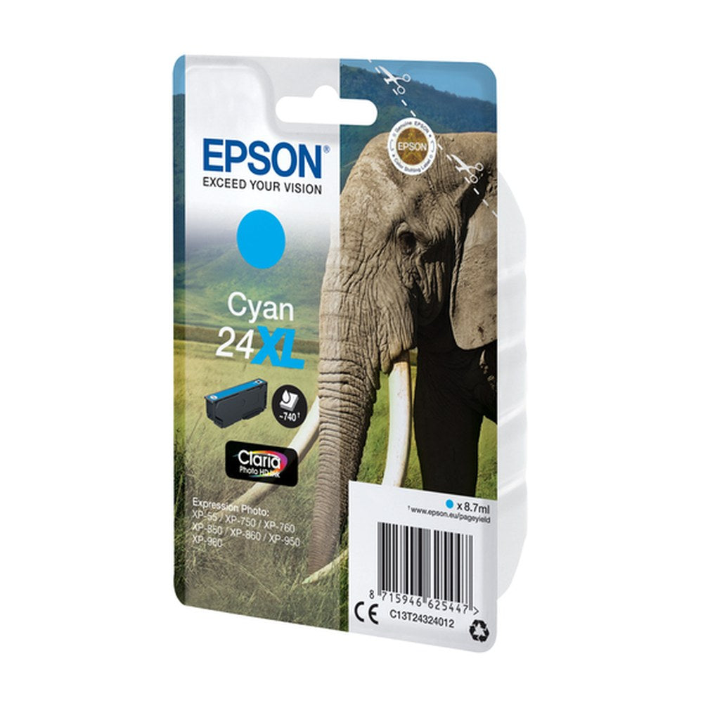 Cartouche d'origine Epson C13T24324022 / 24XL - cyan