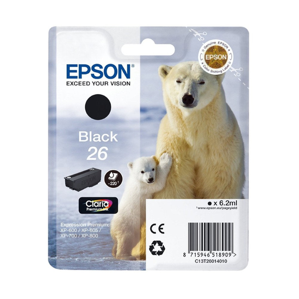 Cartouche d'origine Epson C13T26014010 / 26 - noire