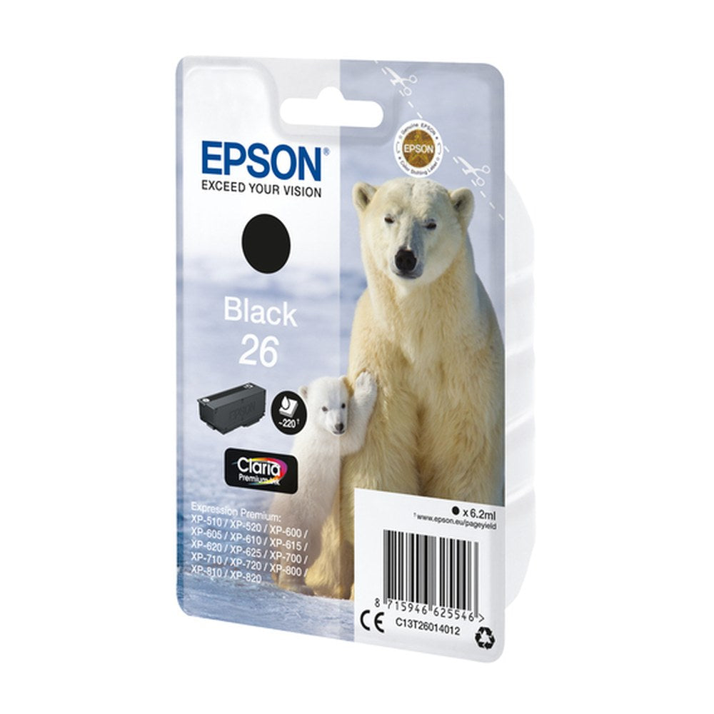 Cartouche d'origine Epson C13T26014022 / 26 - noire