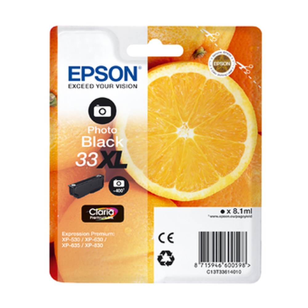 Cartouche d'origine Epson C13T33614010 / 33XL - noire