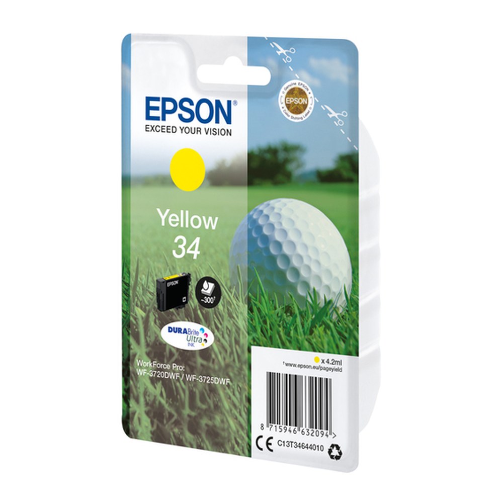Cartouche d'origine Epson C13T34644020 / 34 - jaune