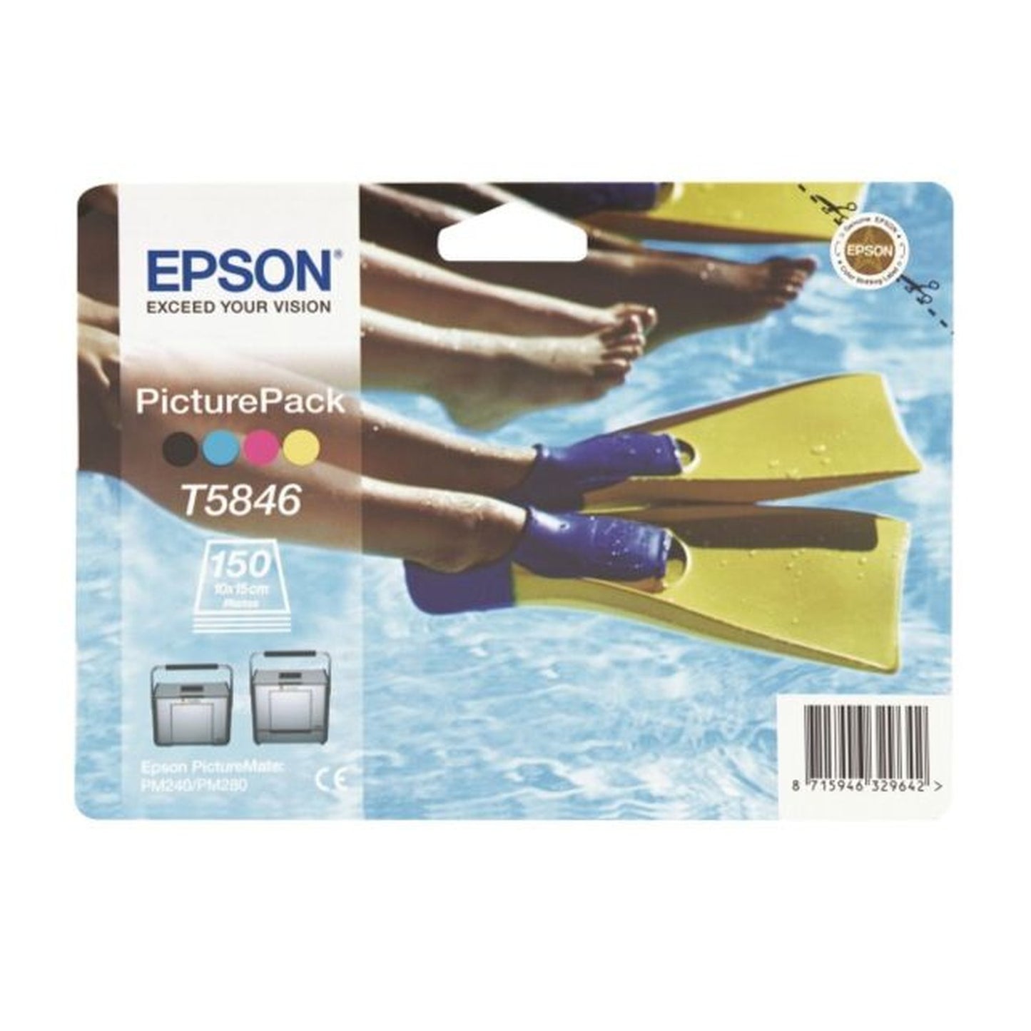 Tête d'impression d'origine Epson C13T58464010 / T5846 - multicouleur