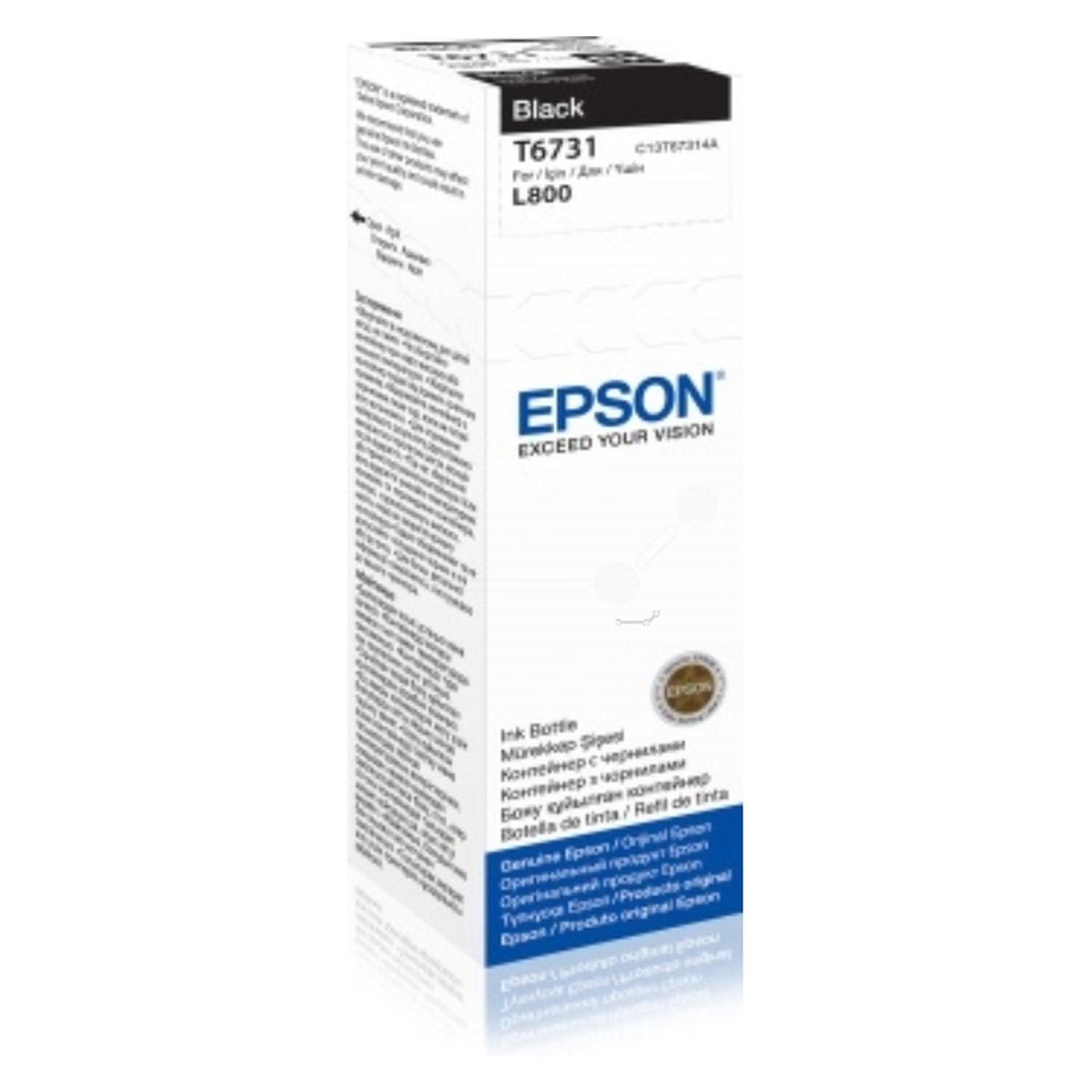 Bouteille d'encre d'origine Epson C13T67314A / T6731 - noire