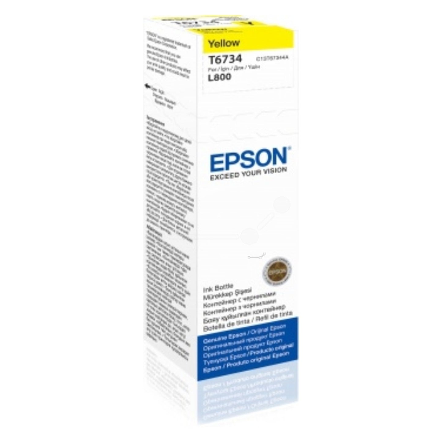 Bouteille d'encre d'origine Epson C13T67344A / T6734 - jaune