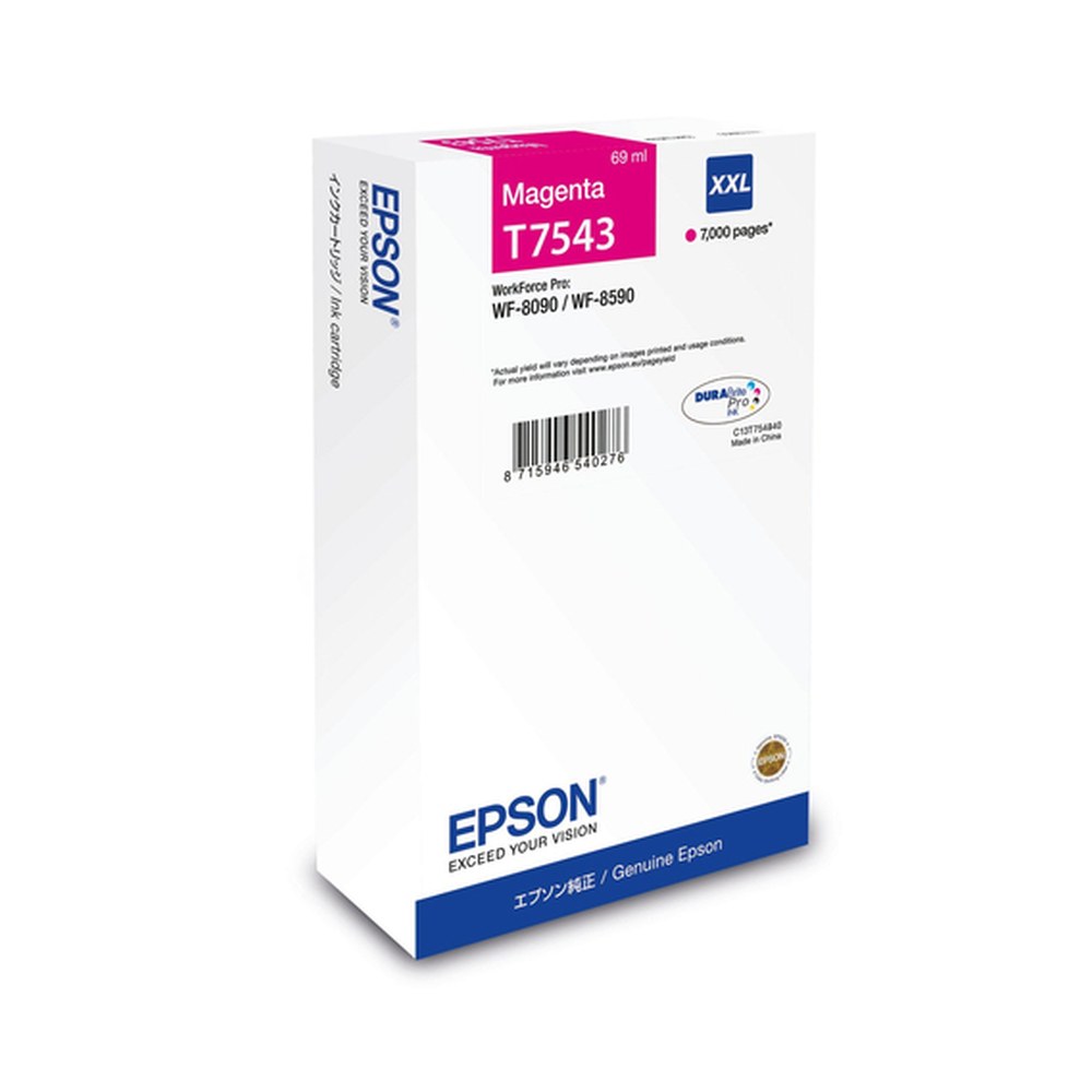 Cartouche d'origine Epson C13T75434N / T7543 - magenta