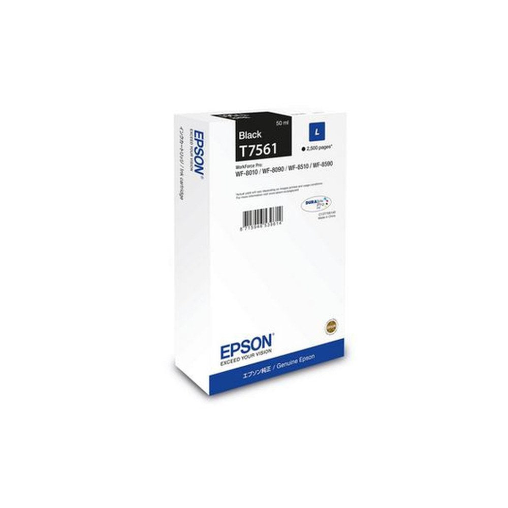 Cartouche d'origine Epson C13T75614N / T7561 - noire