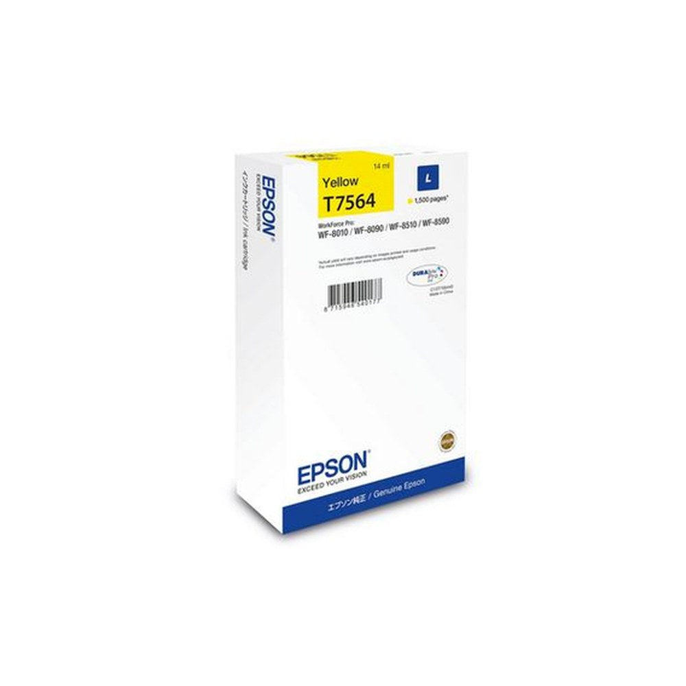 Cartouche d'origine Epson C13T75644N / T7564 - jaune