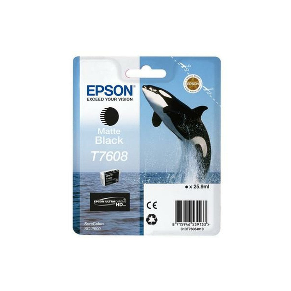 Cartouche d'origine Epson C13T76084N10 / T7608 - noire