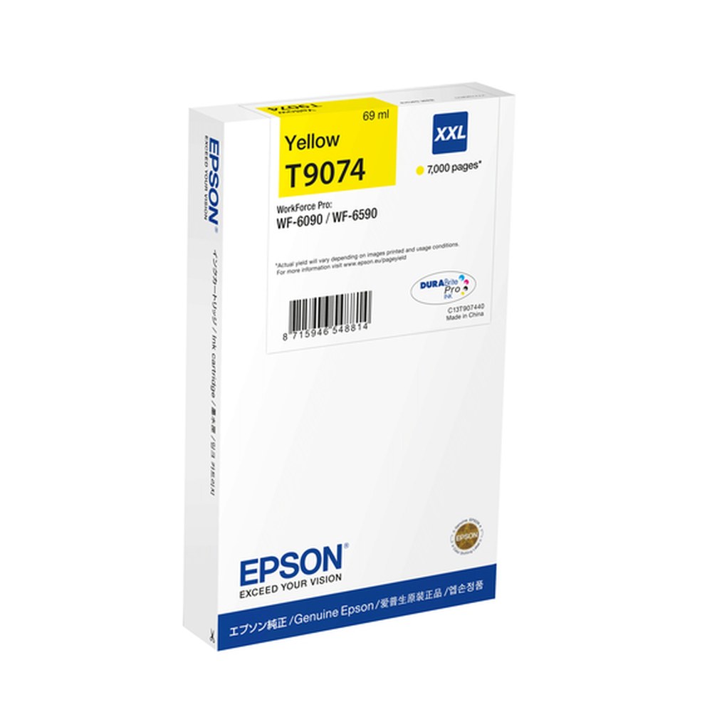 Cartouche d'origine Epson C13T90744N / T9074 - jaune