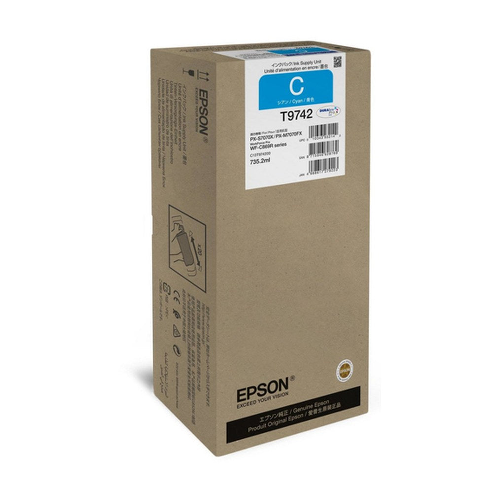 Cartouche d'origine Epson C13T97420N / T9742 - cyan