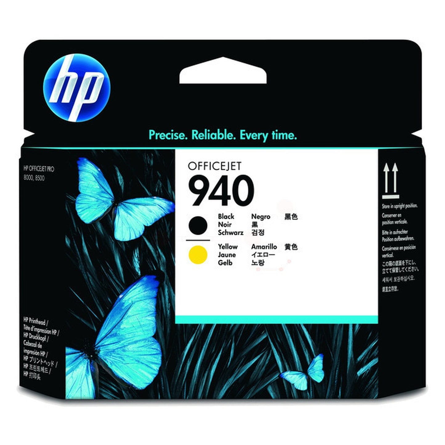Tête d'impression d'origine HP C4900A / 940 - noire, jaune