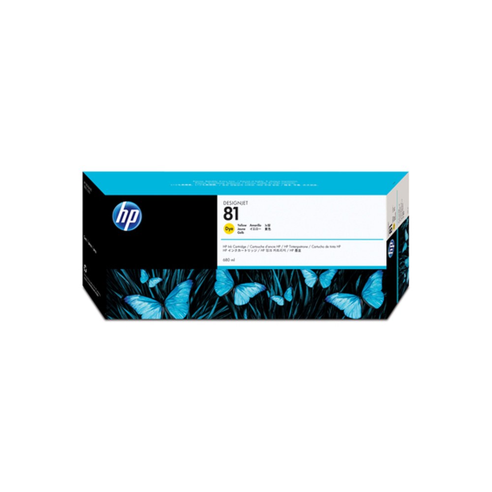 Cartouche d'origine HP C4933A / 81 - jaune