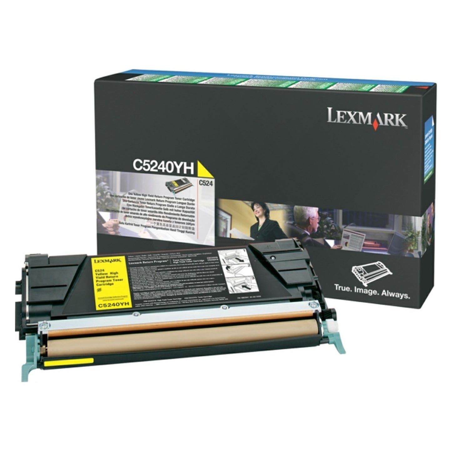 Toner d'origine Lexmark C5240YH - jaune