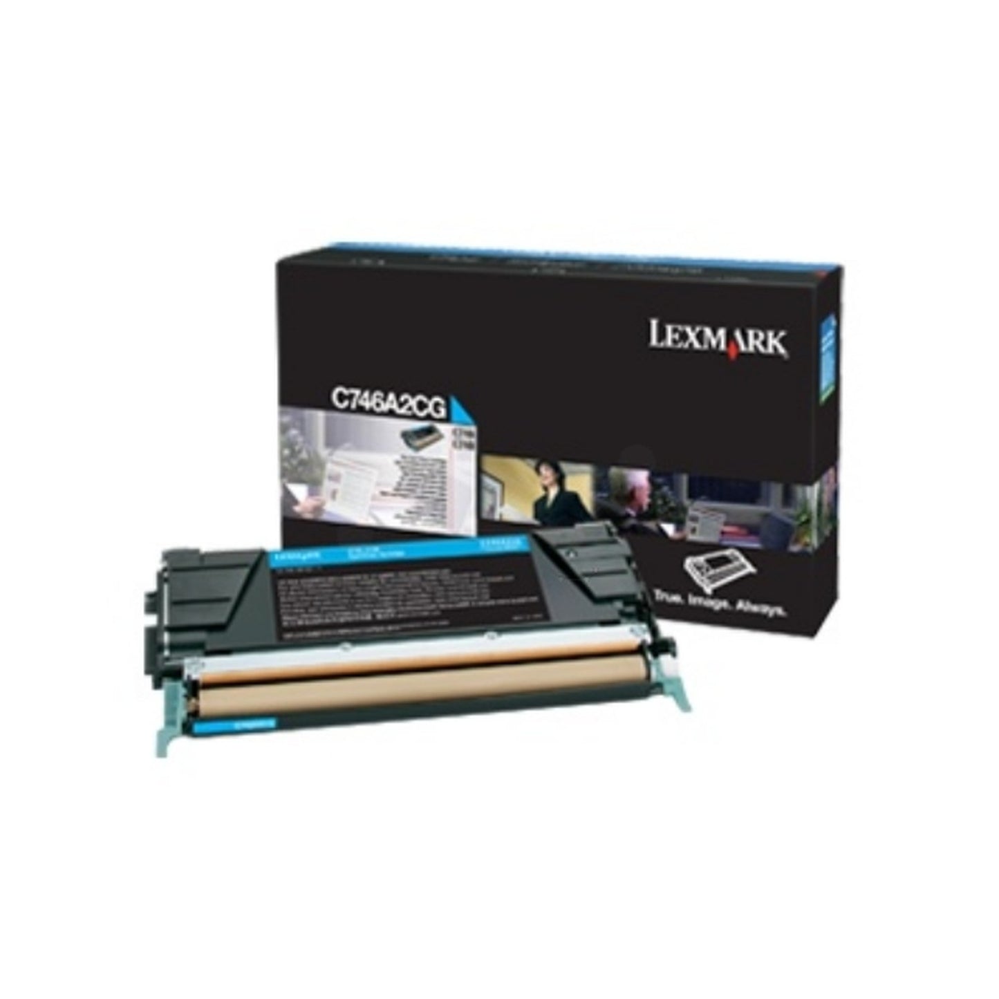 Toner d'origine Lexmark C746A3CG - cyan