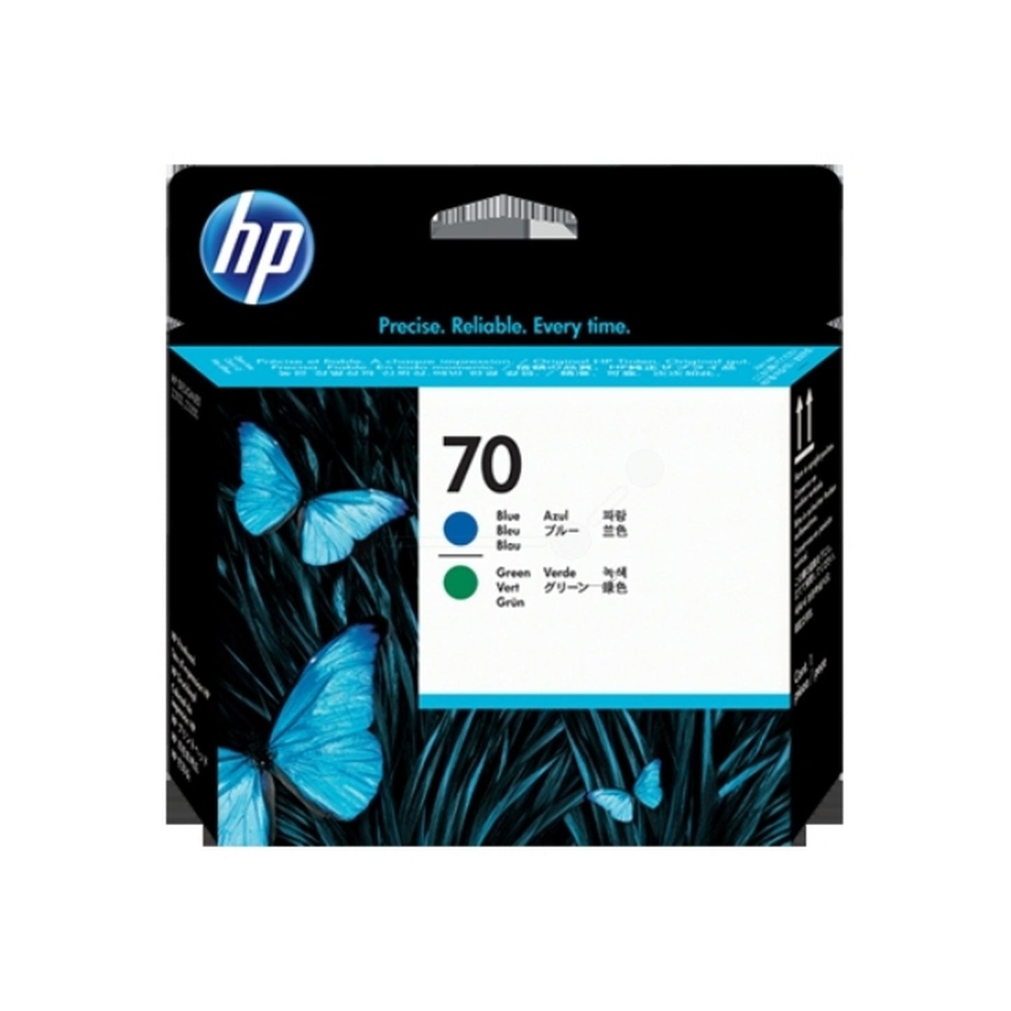 Tête d'impression d'origine HP C9408A / 70 - verte, bleue