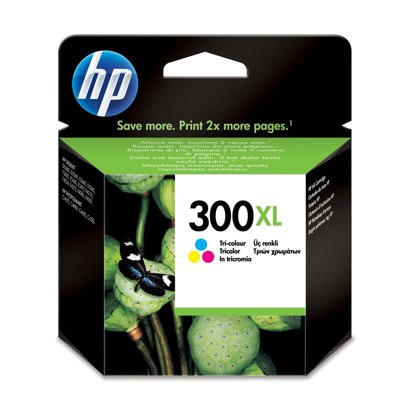 Cartouche Jet d'encre de Marque HP CC644AE 300XL 3 couleurs (Cyan, Magenta, Yellow) Grande Capacité (11ml) (440 pages en couleur)
