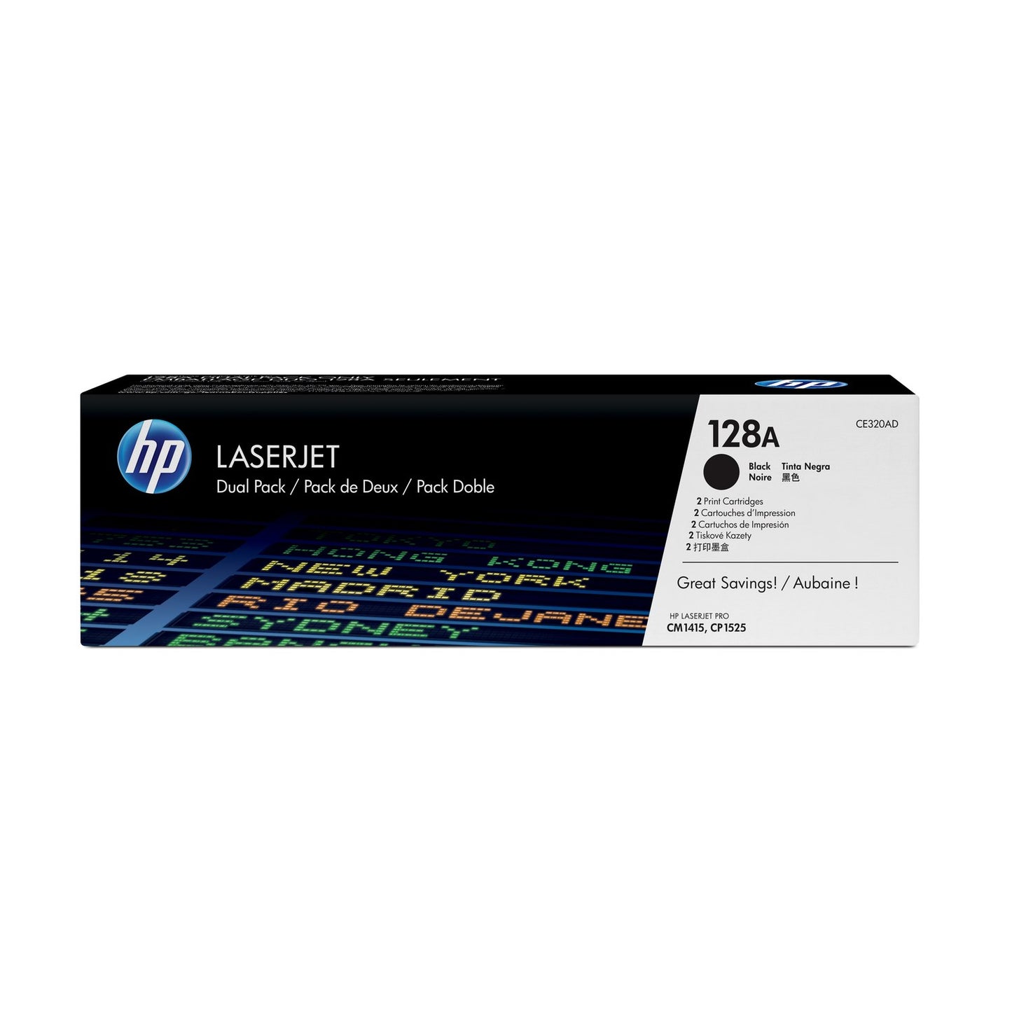 Toner d'origine HP CE320AD / 128A - noir