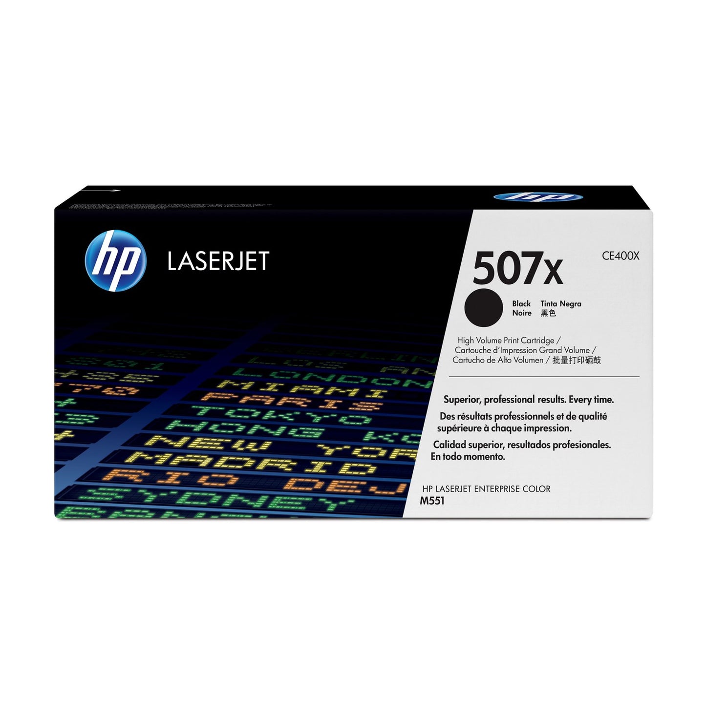 Toner d'origine HP CE400X / 507X - noir