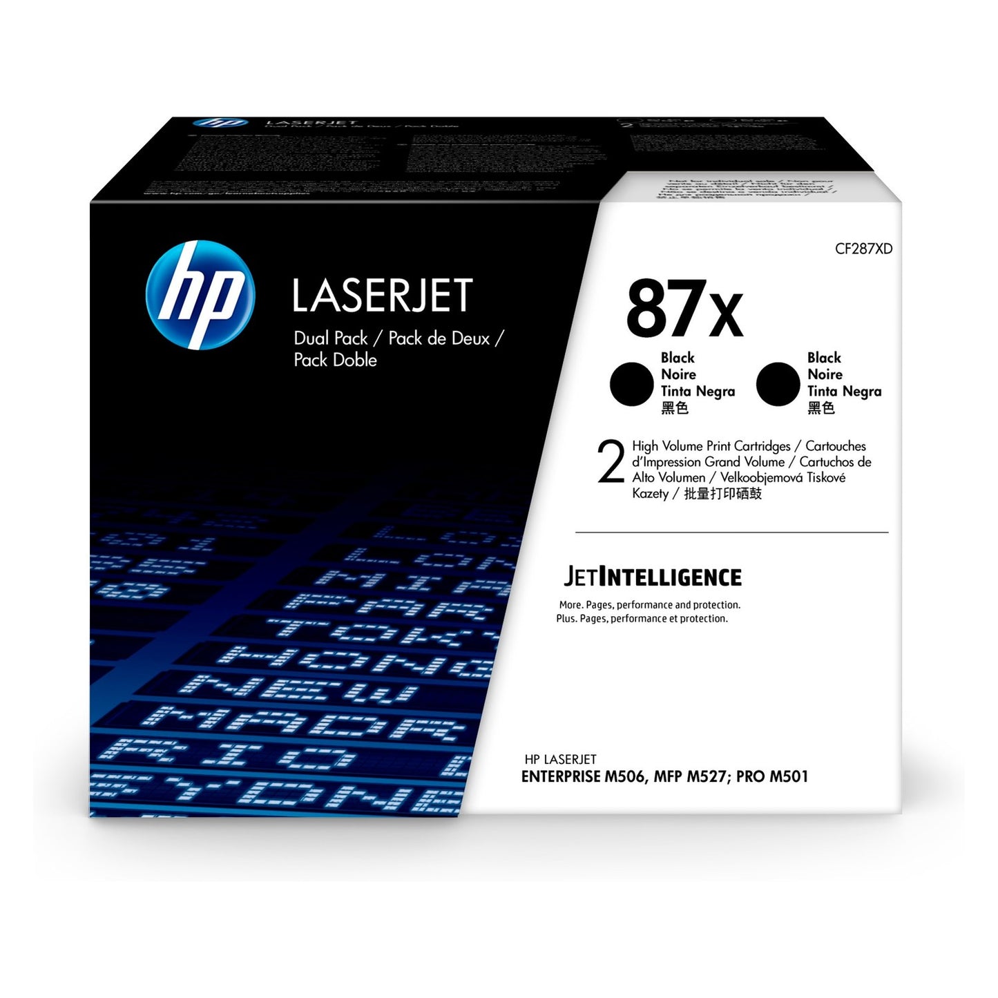 Toner d'origine HP CF287XD / 87X - noir - pack de 2