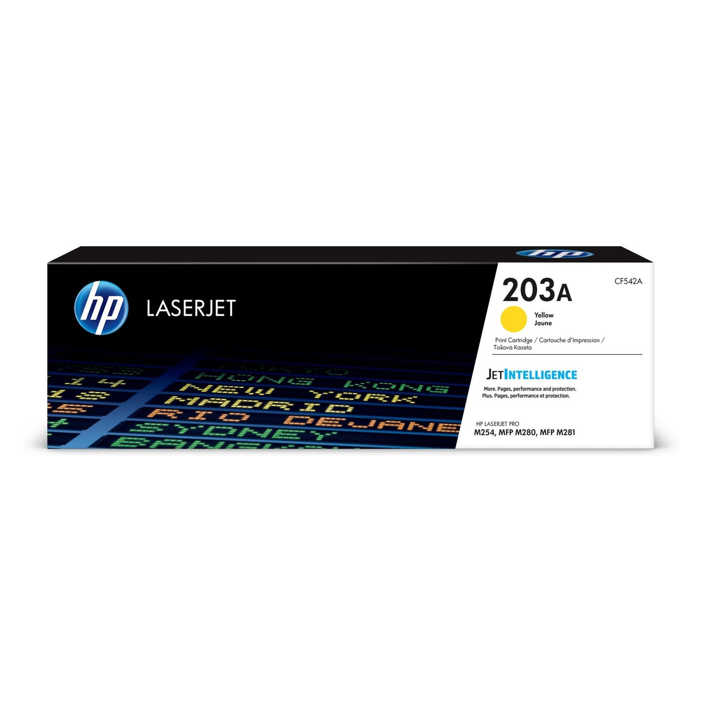 Toner d'origine HP CF542A / 203A - jaune