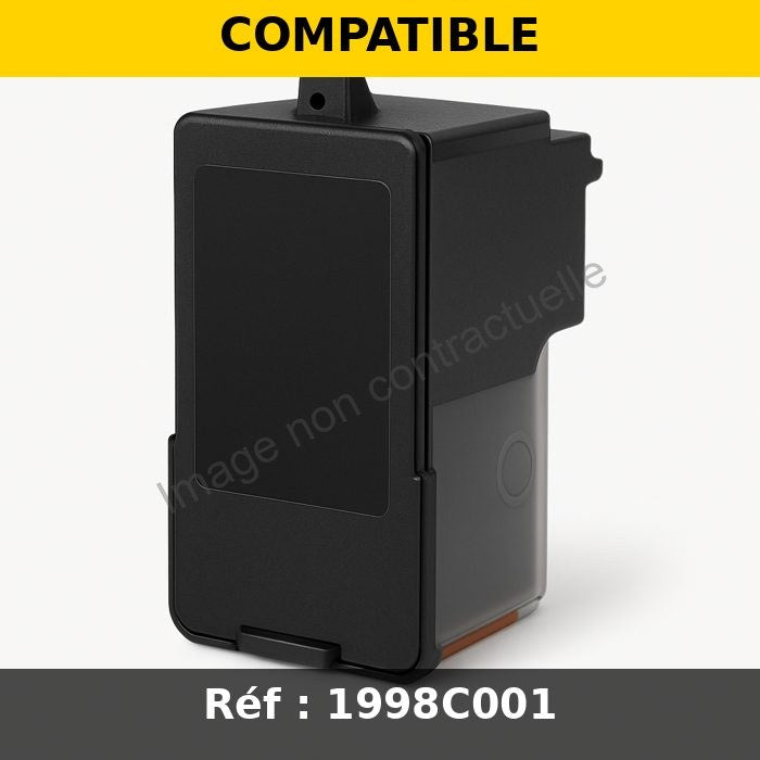 Cartouche Jet d'encre Compatible Canon CLI-581BK-XXL (1998C001) Noir Haute Capacité (6360 pages)