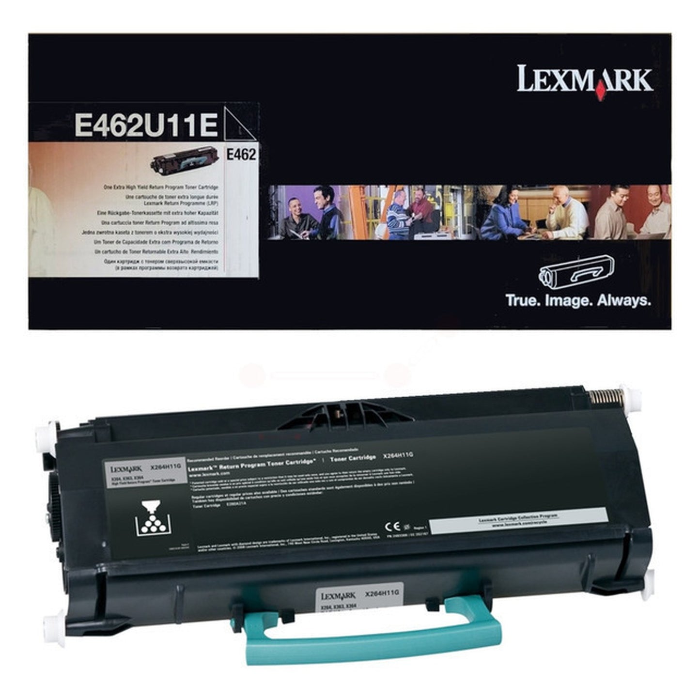 Toner d'origine Lexmark E462U11E - noir