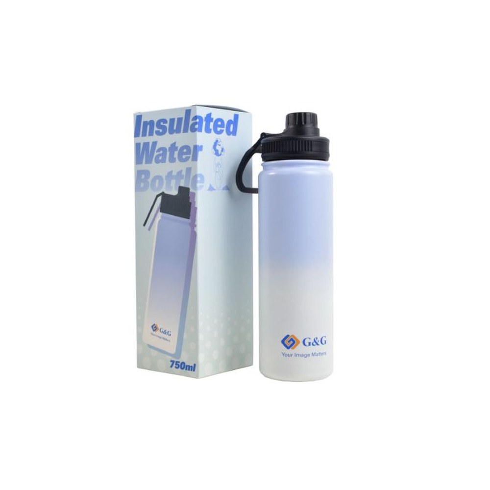 G&G - Bouteille isotherme en acier inoxydable - 750ml