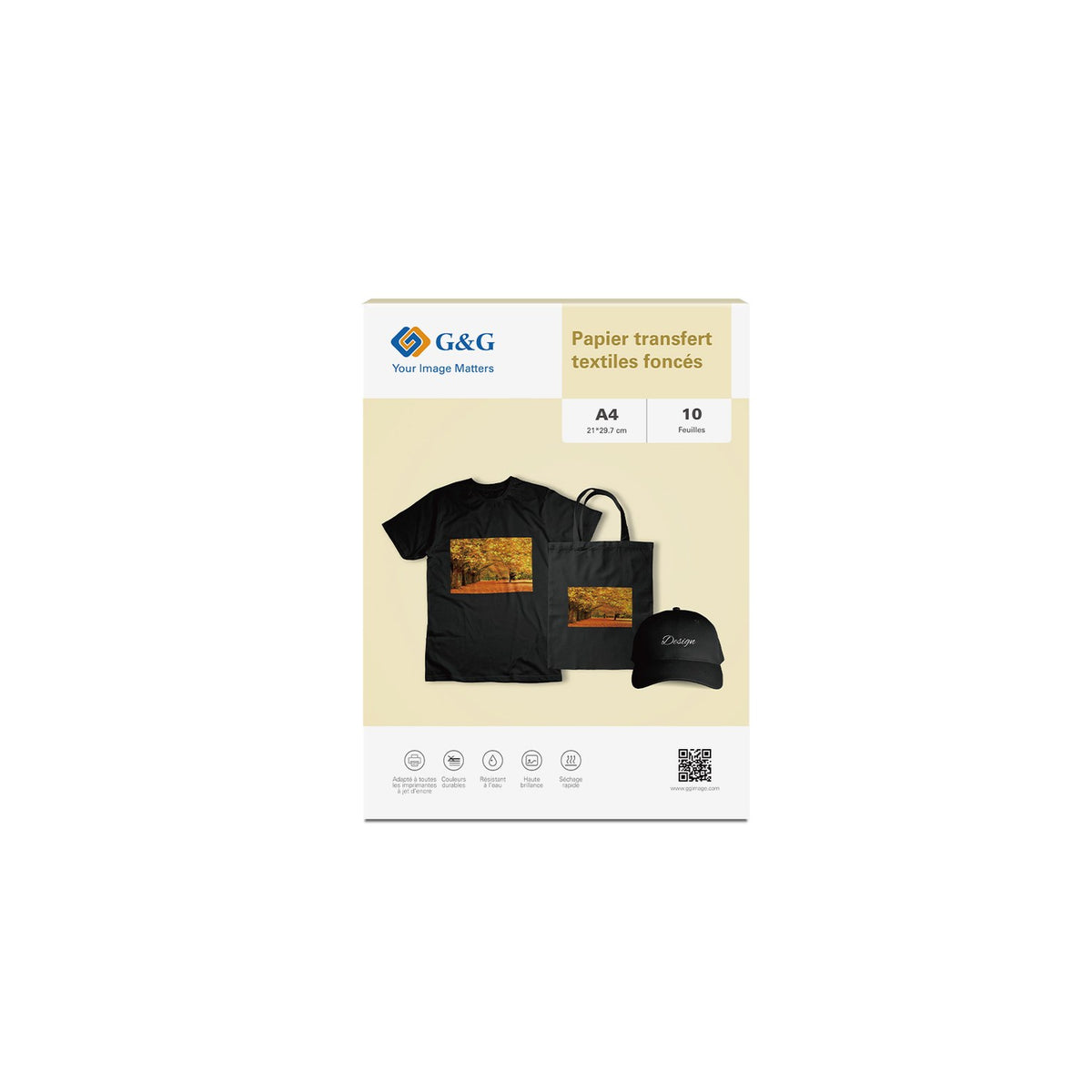 Papiers Transfert T-shirt sombre - A4 - 10 feuilles