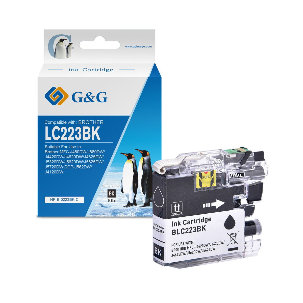 Cartouche compatible premium Brother LC223BK - noire