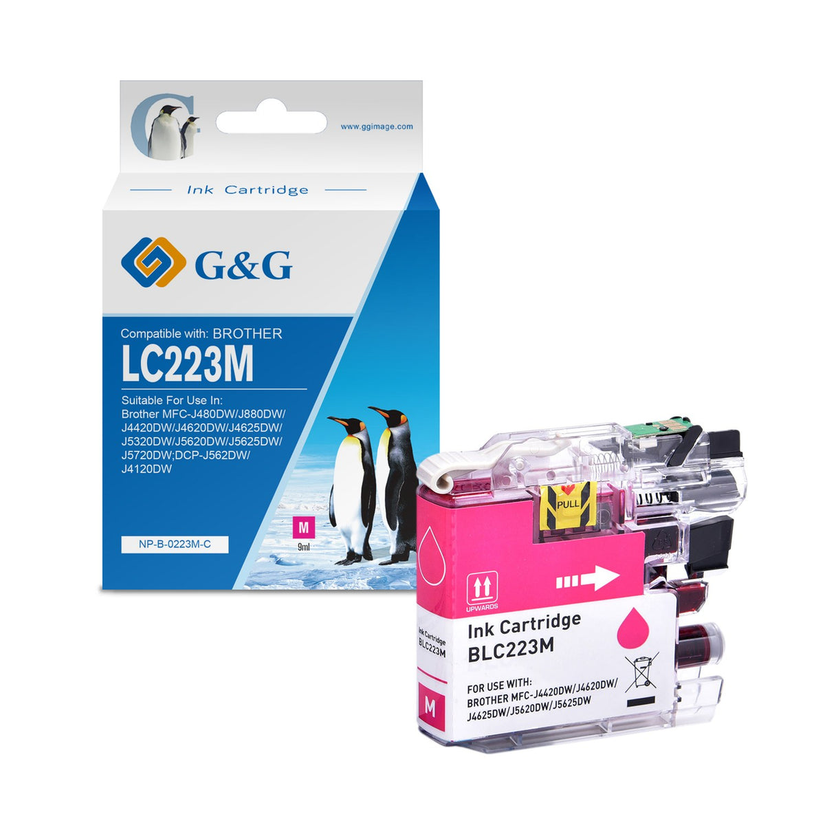 Cartouche compatible premium Brother LC223M - magenta