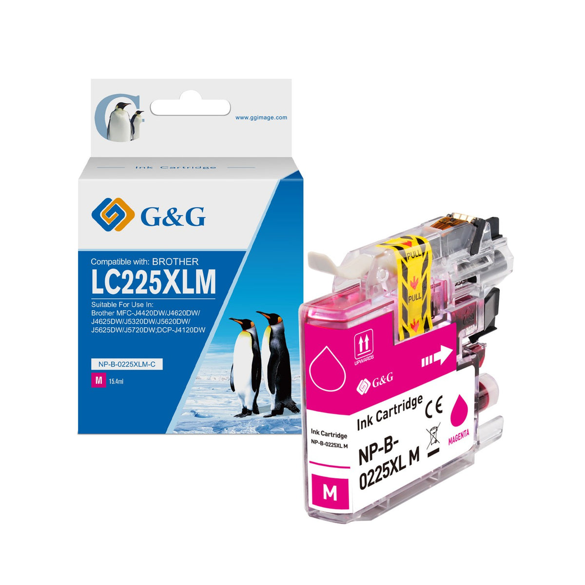 Cartouche compatible premium Brother LC225XLM - magenta