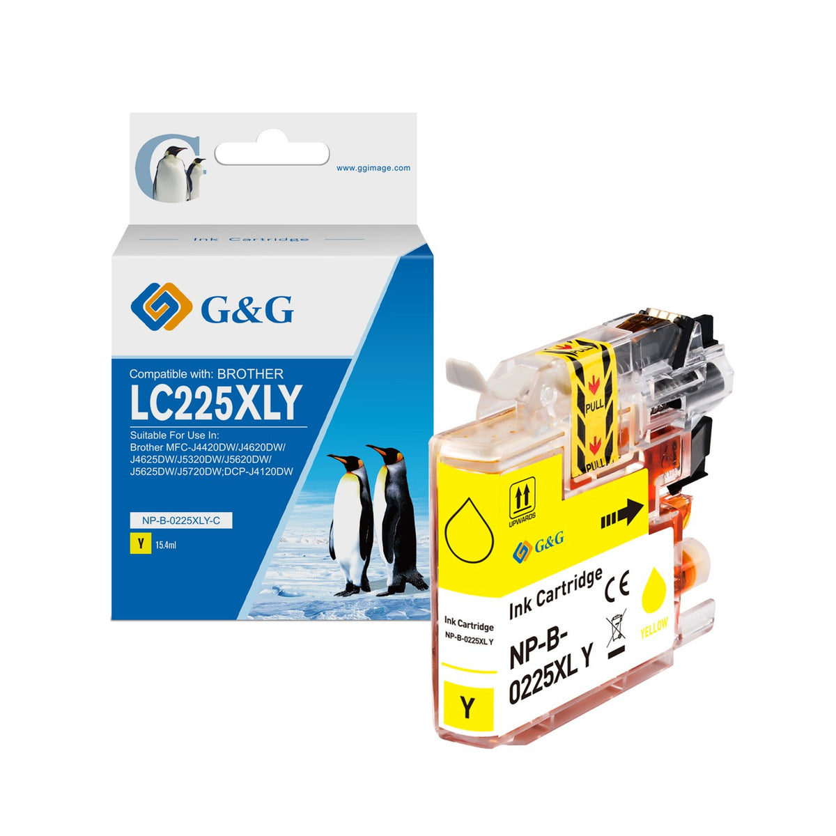 Cartouche compatible premium Brother LC225XLY - jaune