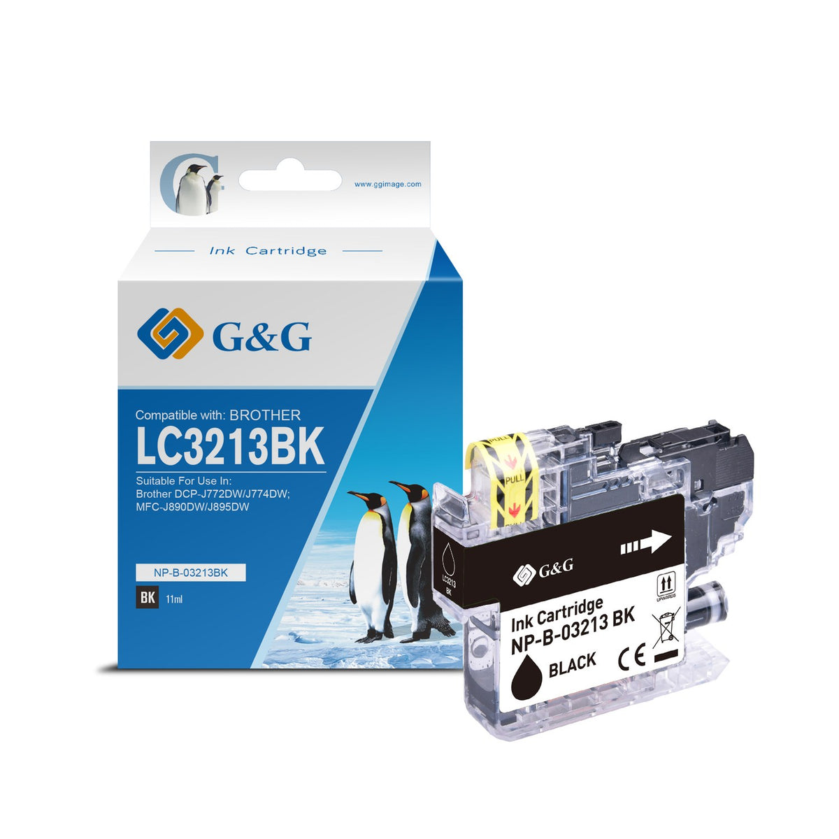 Cartouche compatible premium Brother LC3213BK - noire