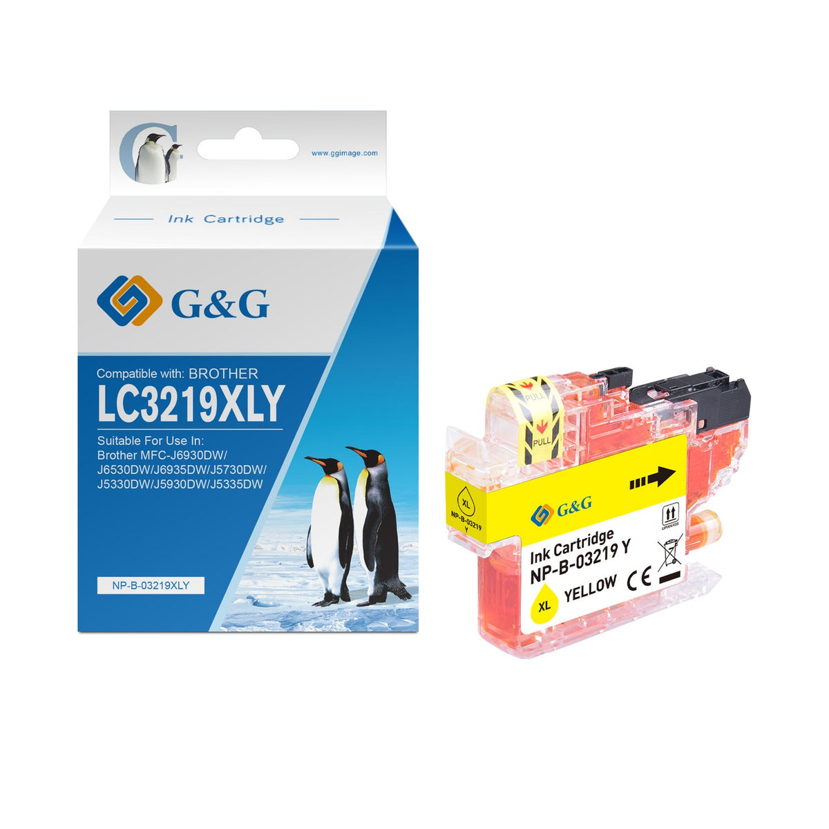 Cartouche compatible premium Brother LC3219XLY - jaune
