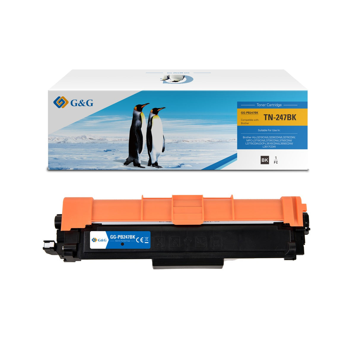 Toner compatible premium Brother TN247BK - noir