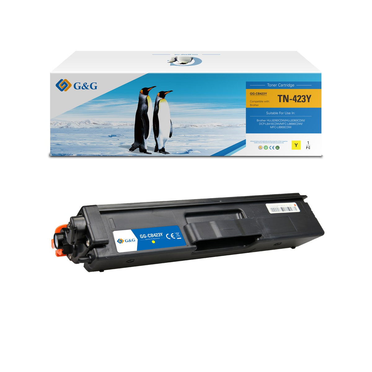 Toner compatible premium Brother TN423Y - jaune