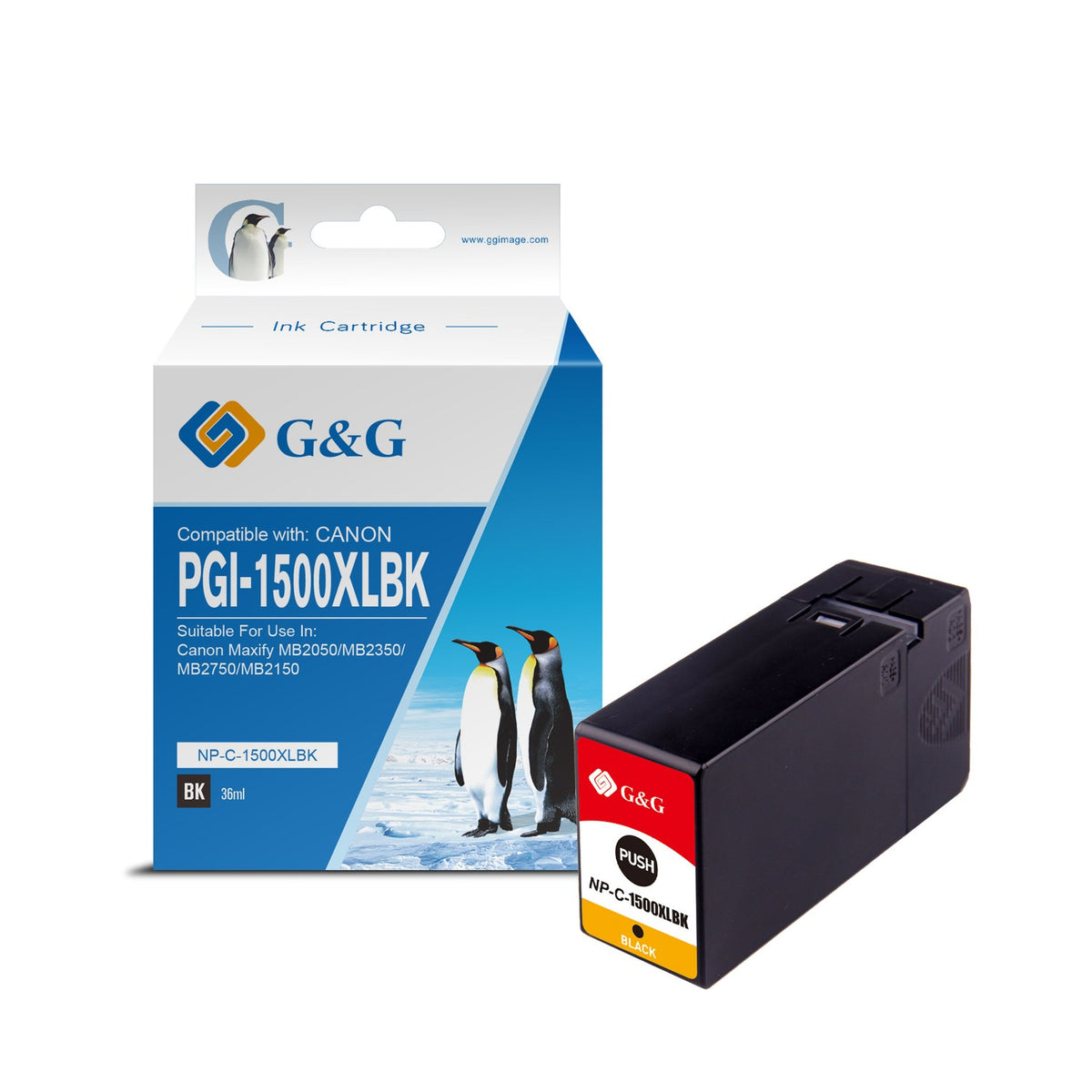 Cartouche compatible premium Canon 9182B001 / PGI-1500 XLBK - noire