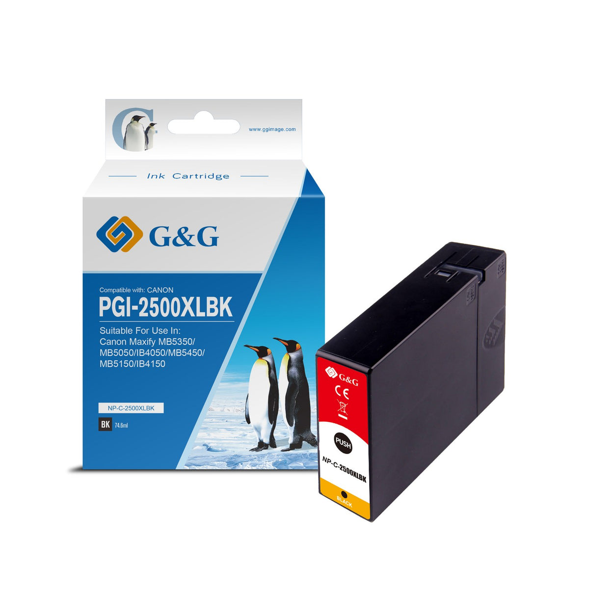 Cartouche compatible premium Canon 9254B001 / PGI-2500 XLBK - noire